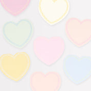 Tovaglioli piccoli a cuore (x16)