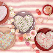 Set misto di piatti riutilizzabili a forma di cuore  Liberty