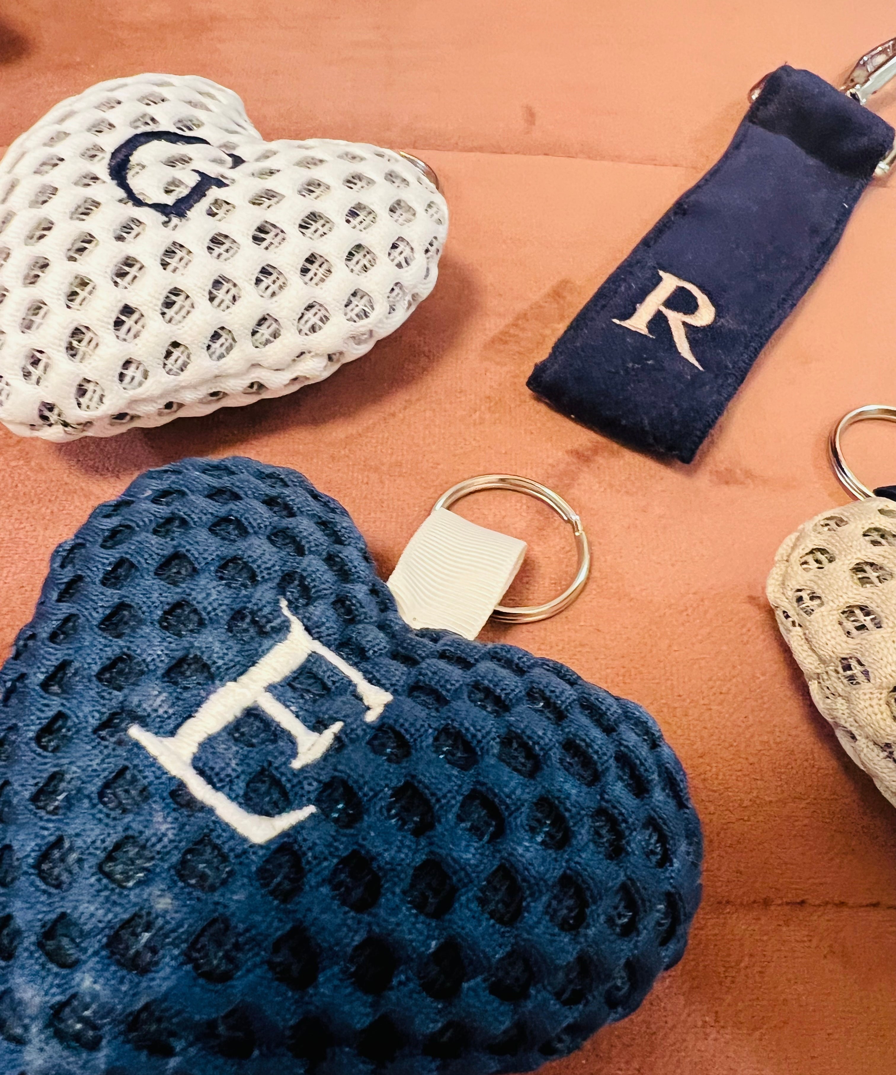 Portachiavi a cuore Pixel personalizzato