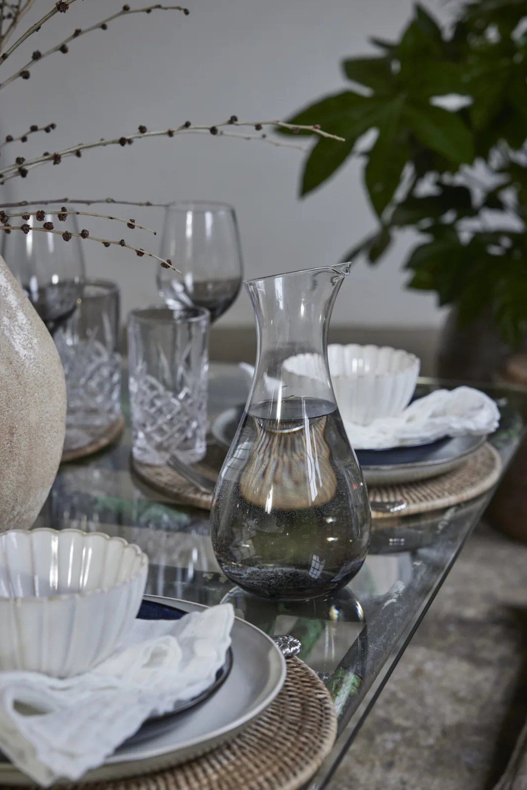 Sottopiatto in rattan intrecciata Nature