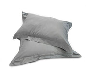 Coppia di Federe 3 Volani in Raso di Cotone