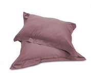 Coppia di Federe 3 Volani in Raso di Cotone