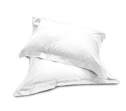 Coppia di Federe 3 Volani in Raso di Cotone