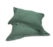 Coppia di Federe 3 Volani in Raso di Cotone