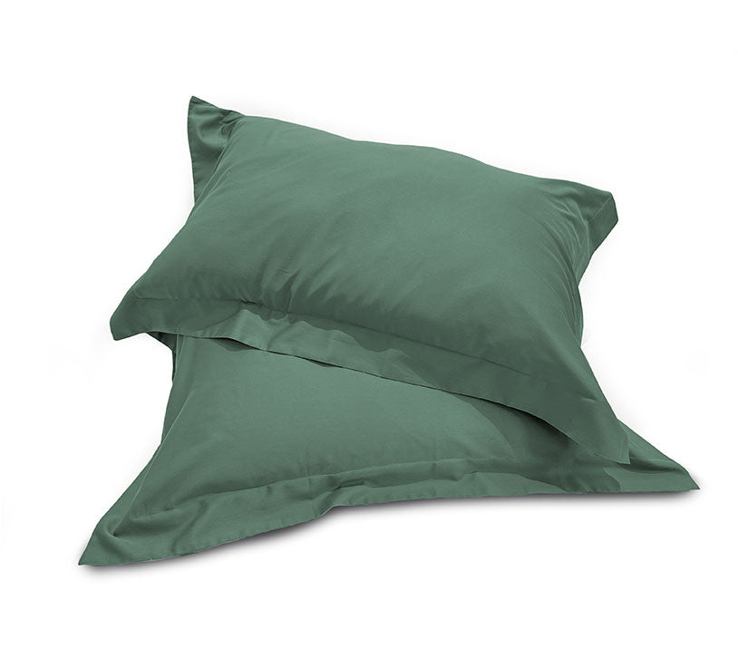 Coppia di Federe 3 Volani in Raso di Cotone