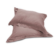 Coppia di Federe 3 Volani in Raso di Cotone