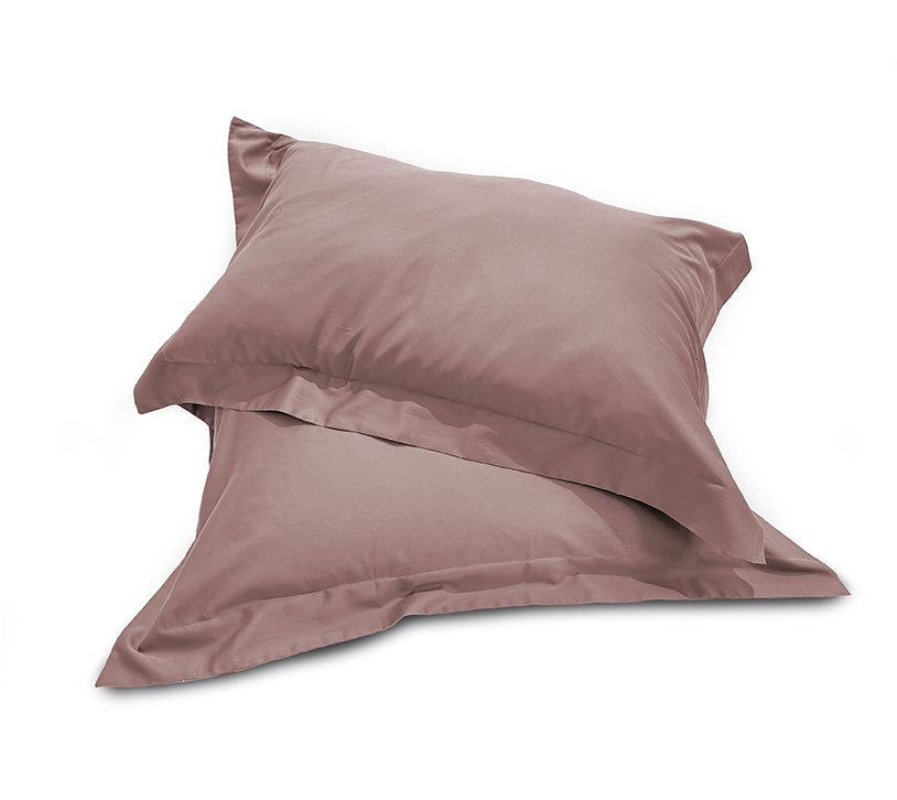 Coppia di Federe 3 Volani in Raso di Cotone