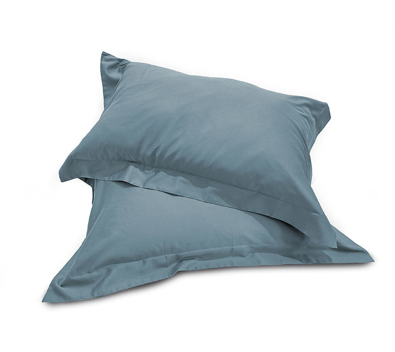 Coppia di Federe 3 Volani in Raso di Cotone