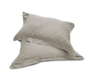 Coppia di Federe 3 Volani in Raso di Cotone