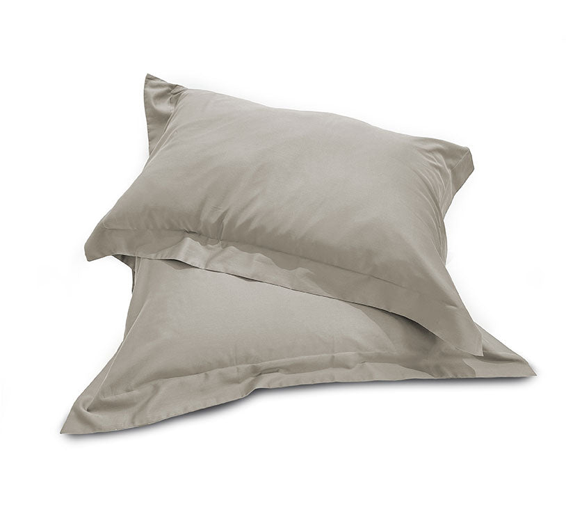 Coppia di Federe 3 Volani in Raso di Cotone