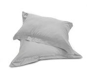 Coppia di Federe 3 Volani in Raso di Cotone