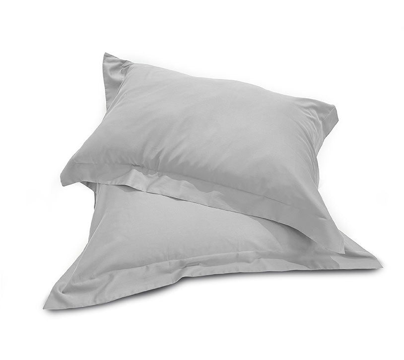 Coppia di Federe 3 Volani in Raso di Cotone