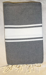Telo Mare Fouta Classic Grigio acciaio