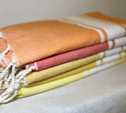 Telo Mare Fouta Classic Giallo Ocra