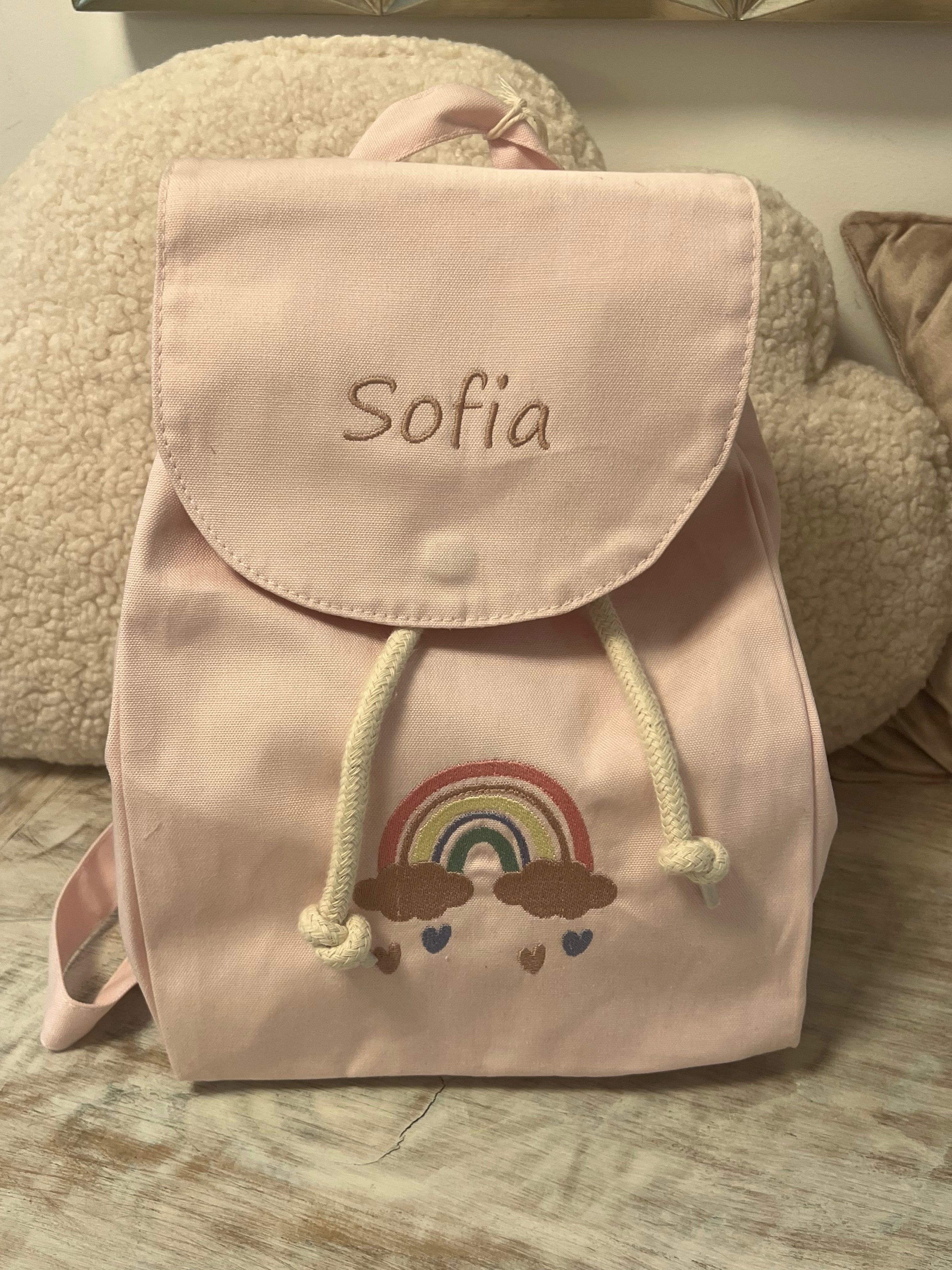 Zaino personalizzato con ricamo