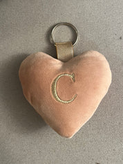 Portachiavi a cuore Velluto personalizzato