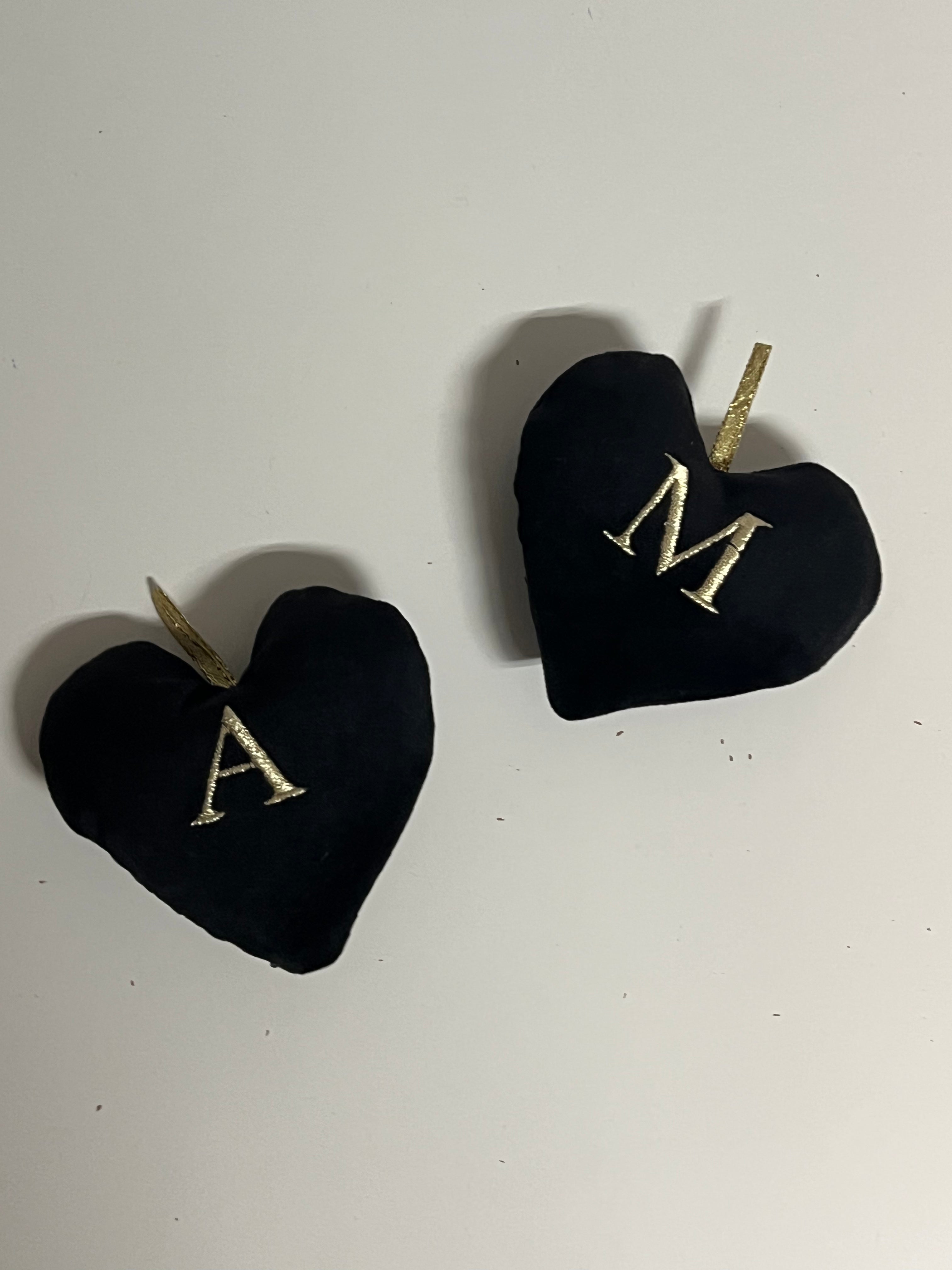 Portachiavi a cuore Velluto personalizzato