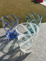 Bicchiere in Metacrilato con Spirale Bianco Set 6pz