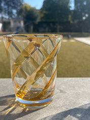 Bicchiere in Metacrilato con Spirale Giallo Set 6pz