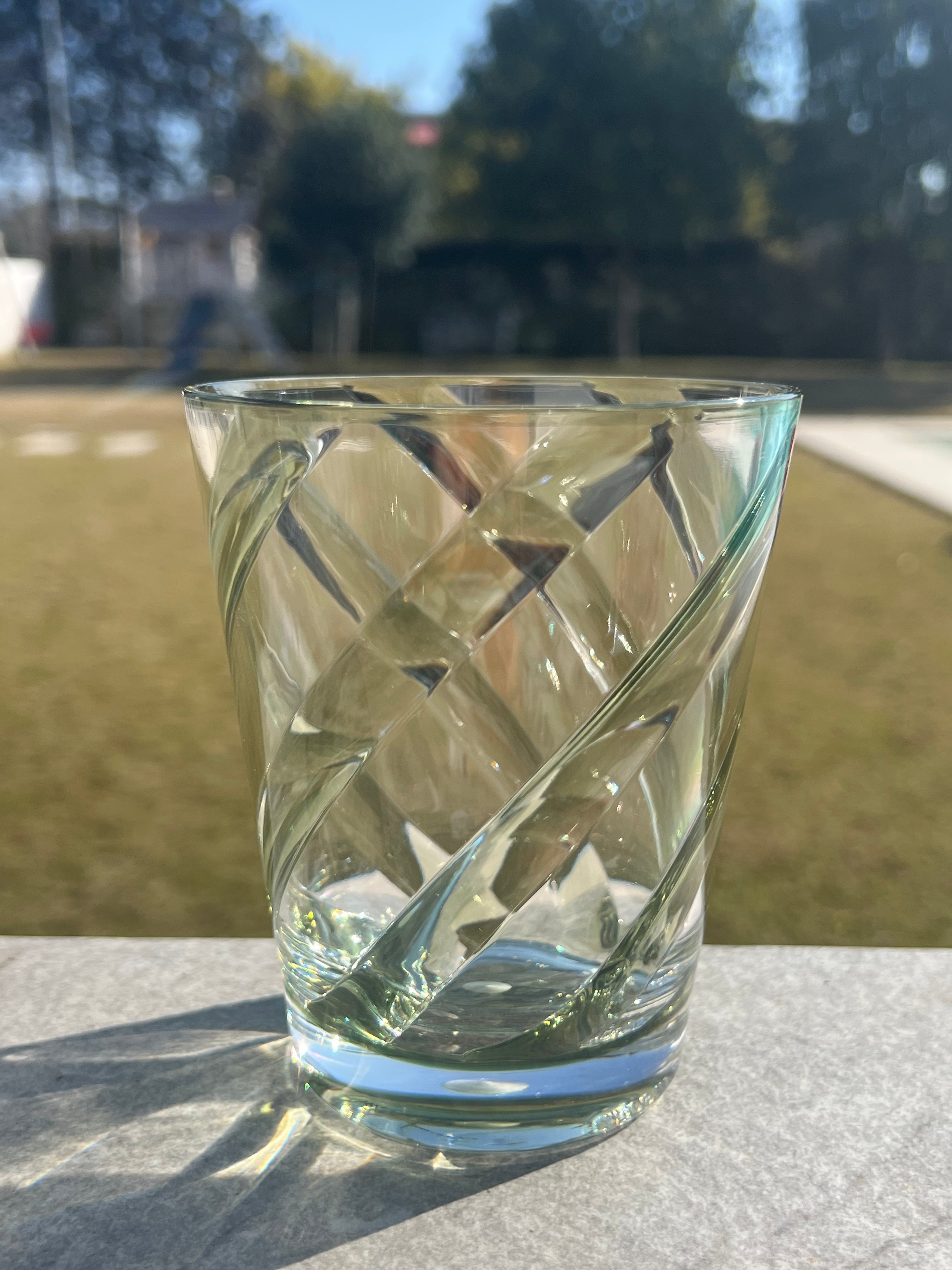 Bicchiere in Metacrilato con Spirale Verde Set 6pz