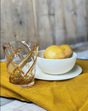 Bicchiere in Metacrilato con Spirale Giallo Set 6pz