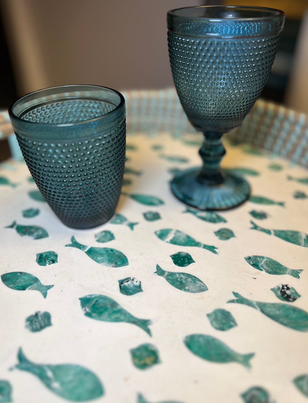 Bicchiere Acqua "Bolle" Blu 6pz