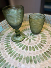 Bicchiere Acqua "Bolle" Verde 6pz