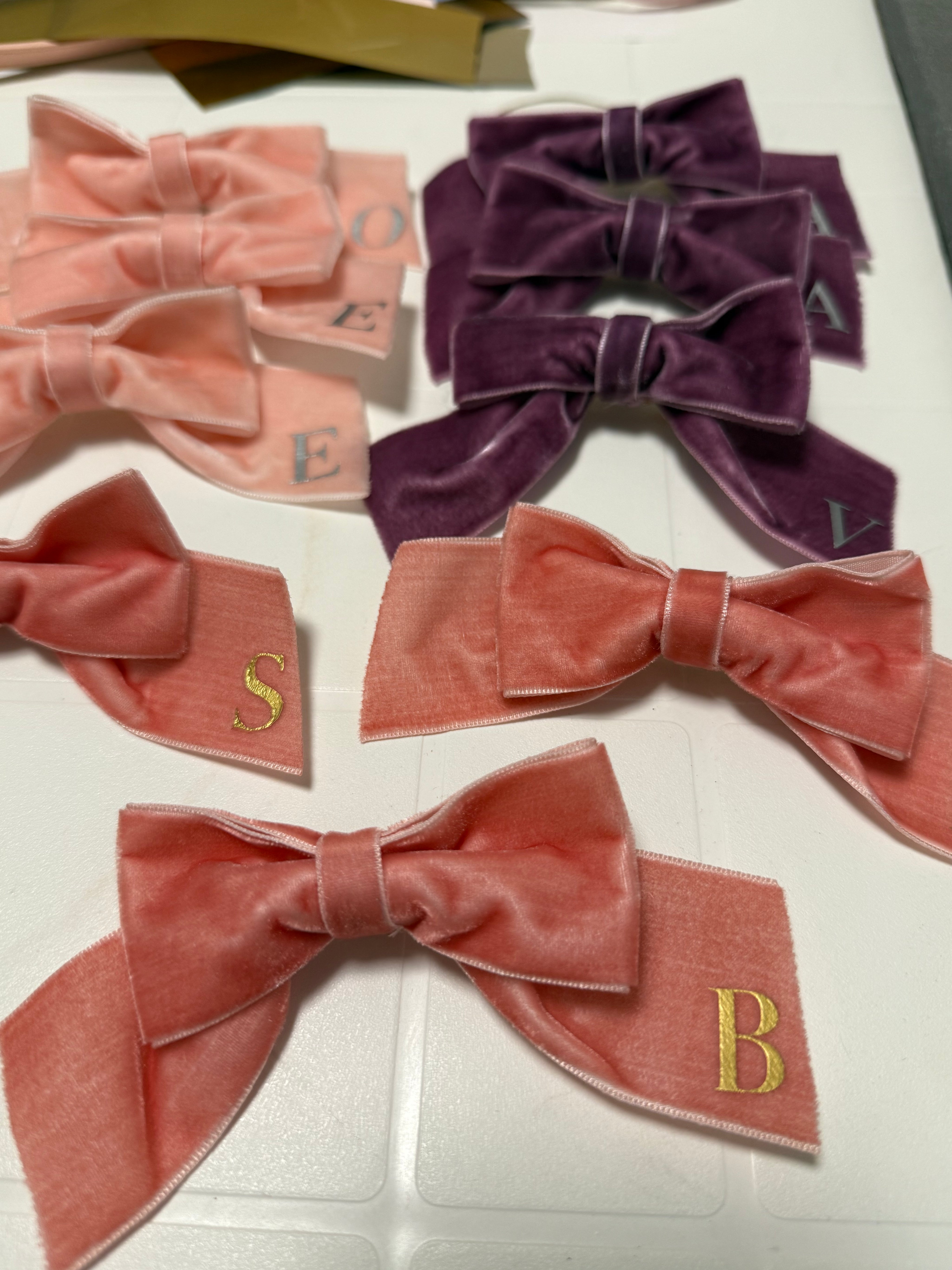 Mollette per capelli Fiocco in Velluto