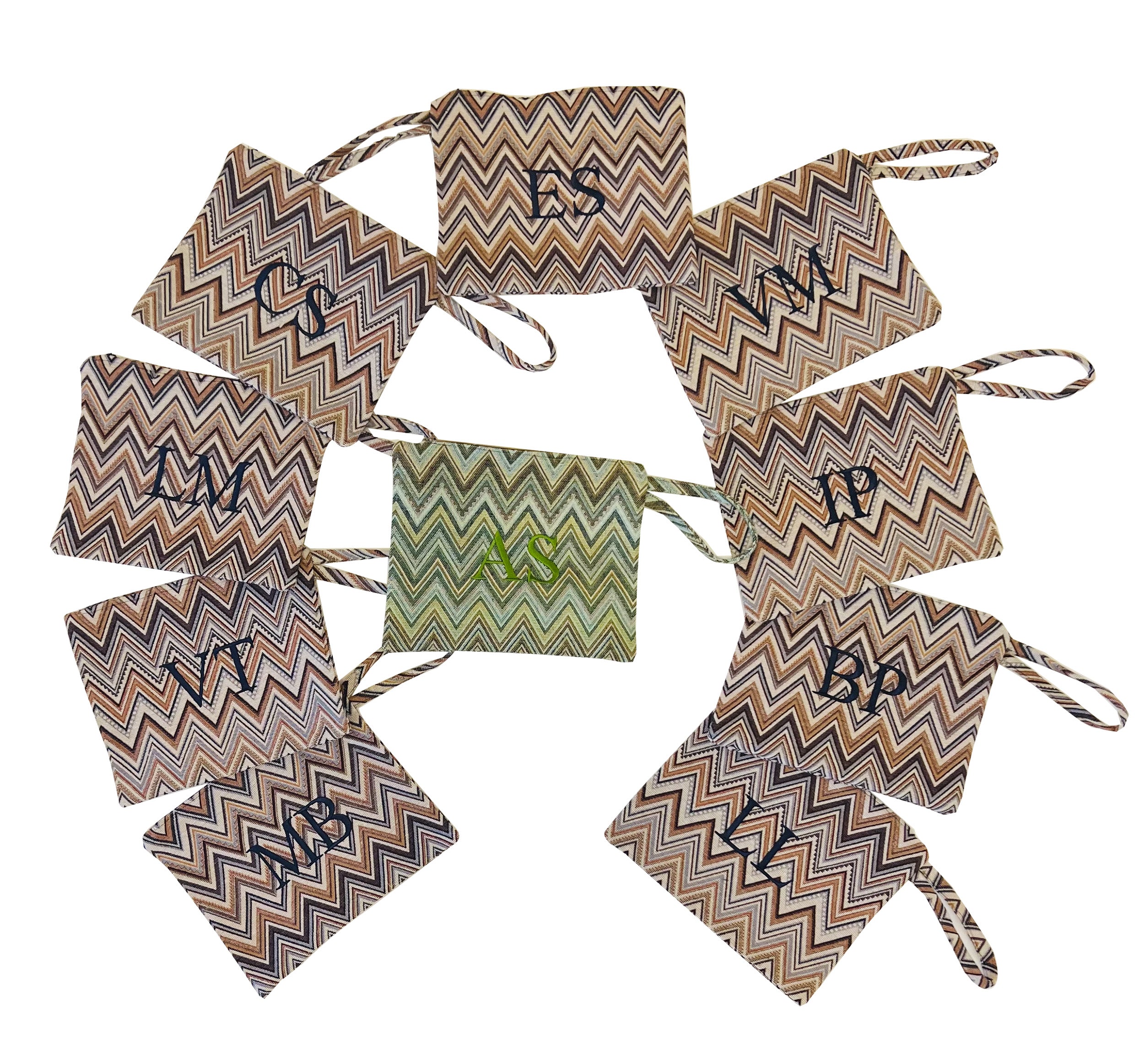 Pochette in tessuto zigzag - Edizione Limitata - A.Bi.Ci. Lab