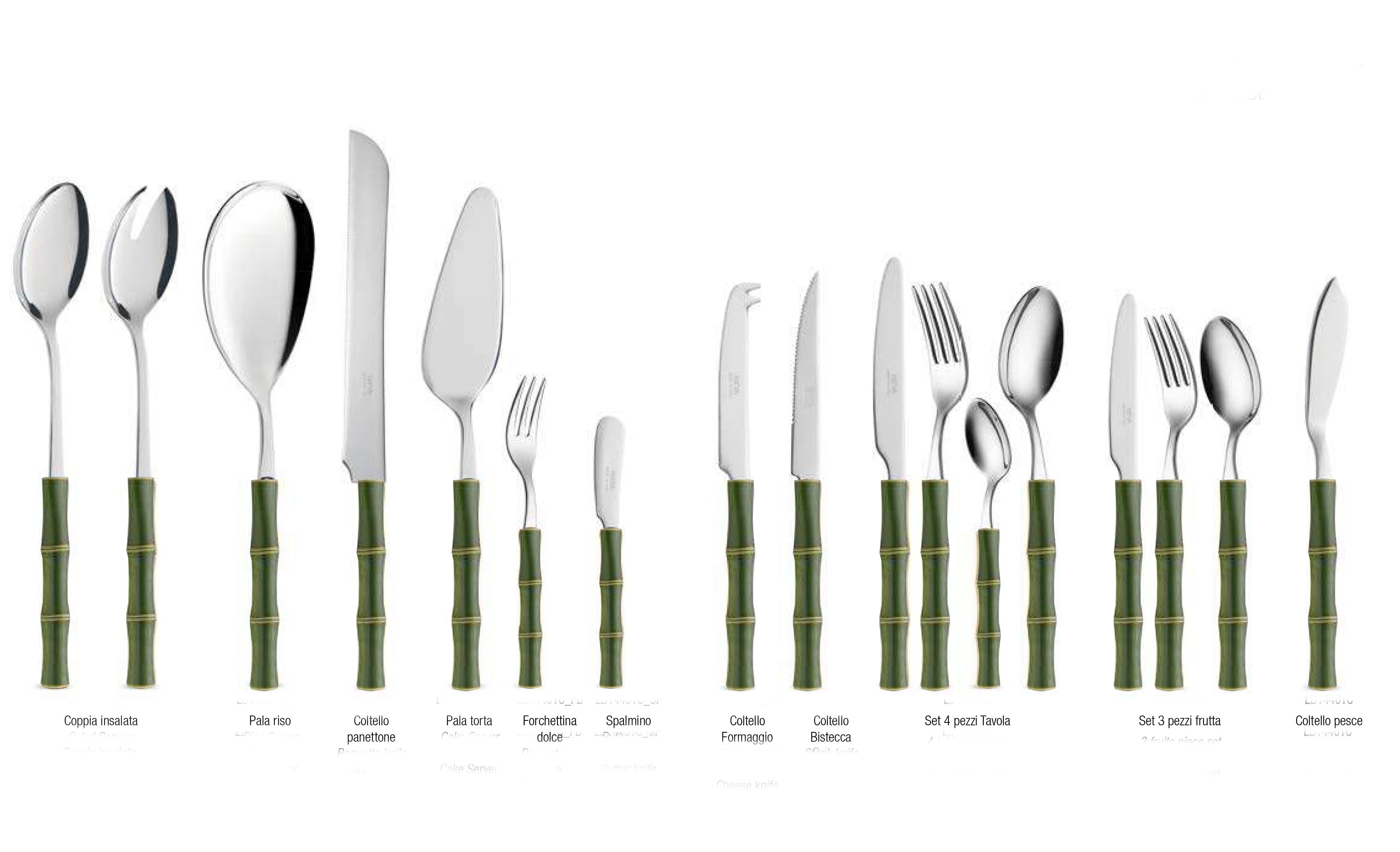 Posate Bamboo Verdi