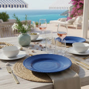 Piatto Piano Melamina Blu