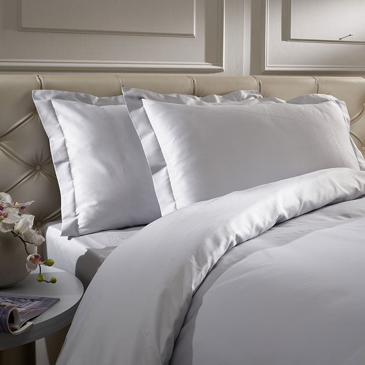 Completo copripiumino in raso di cotone