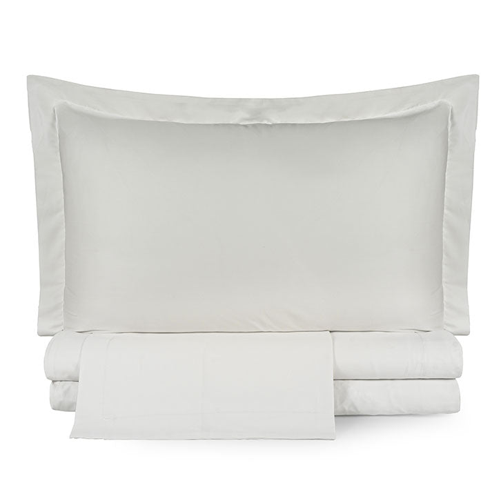 Completo copripiumino in raso di cotone