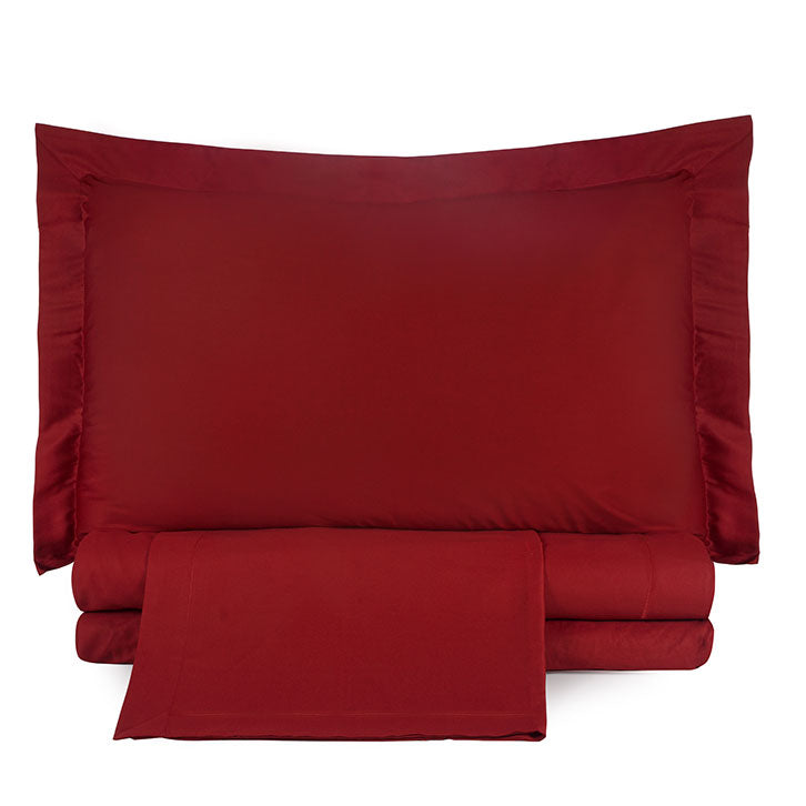 Completo copripiumino in raso di cotone