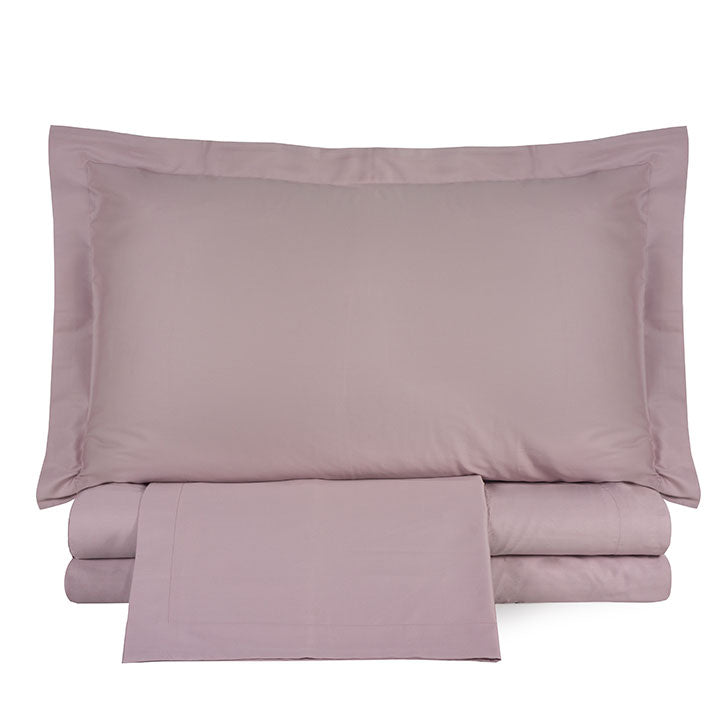 Completo copripiumino in raso di cotone