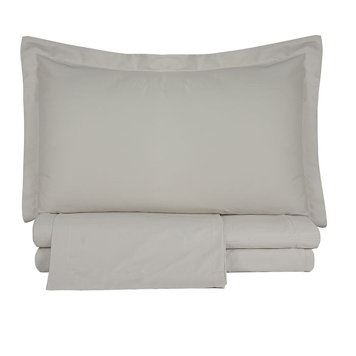 Completo copripiumino in raso di cotone