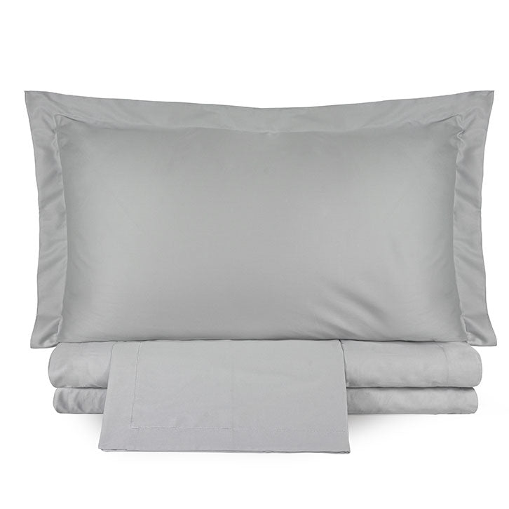 Completo copripiumino in raso di cotone