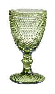 Bicchiere Vino "Bolle" Verde 6pz