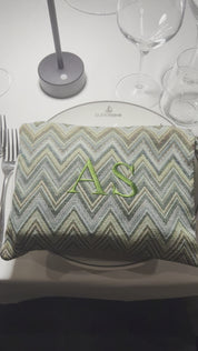 Pochette in tessuto zigzag - Edizione Limitata