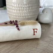 Tovagliolo Lino Grezzo Personalizzato 40x40 cm - A.Bi.Ci. Lab