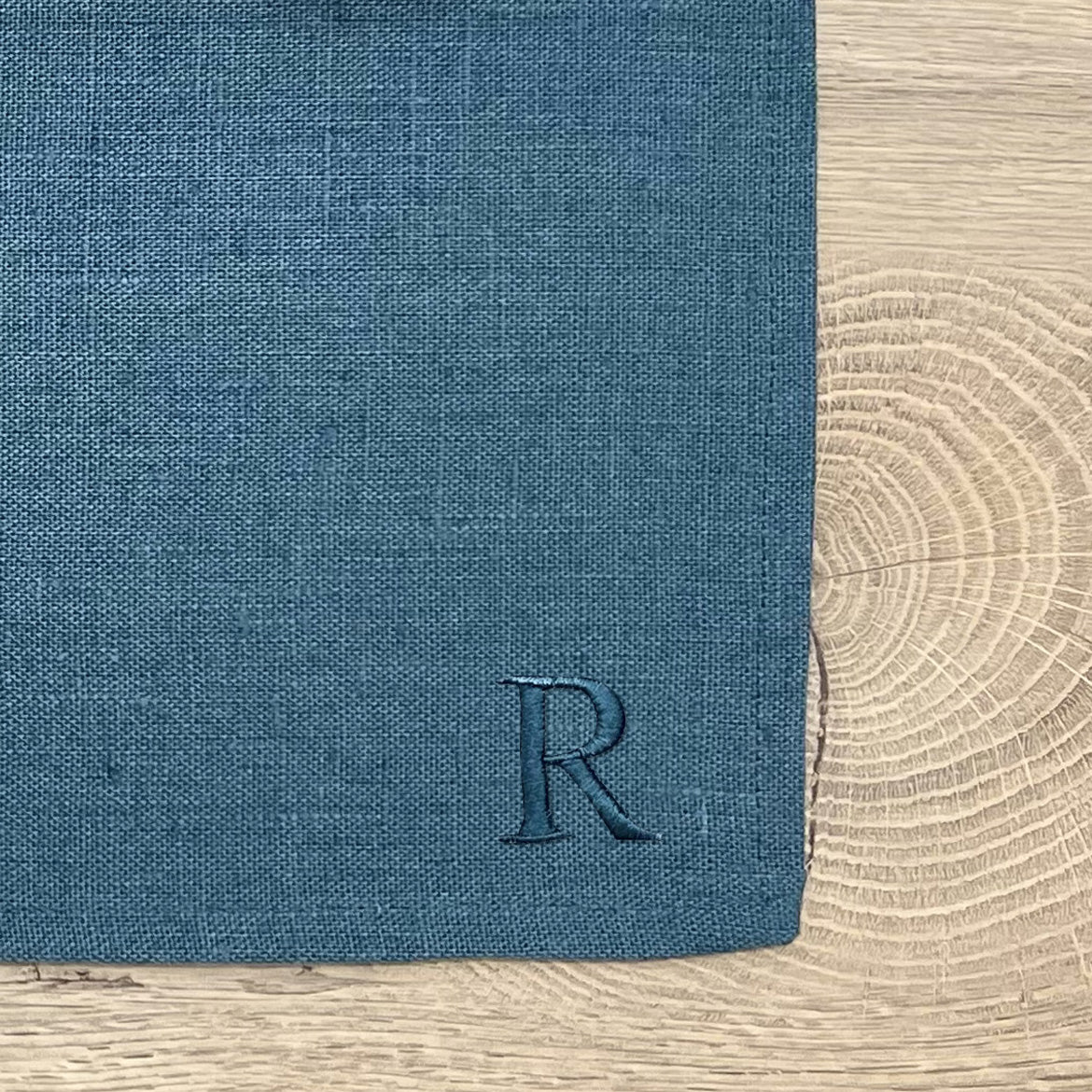 Tovagliolo Lino Grezzo Personalizzato 40x40 cm - A.Bi.Ci. Lab